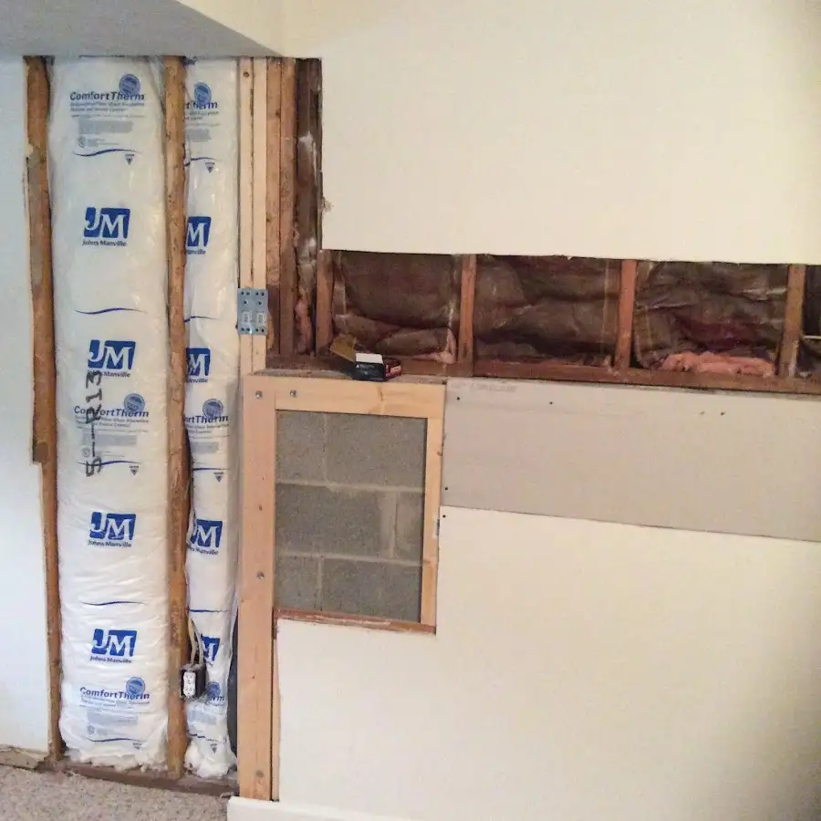 Wall insulation replacement during Contents Cleaning & Restoration in Cedar Hills